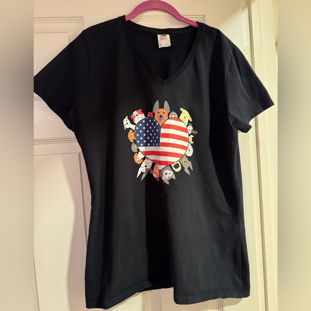 Cotton T-Shirt for dog lovers